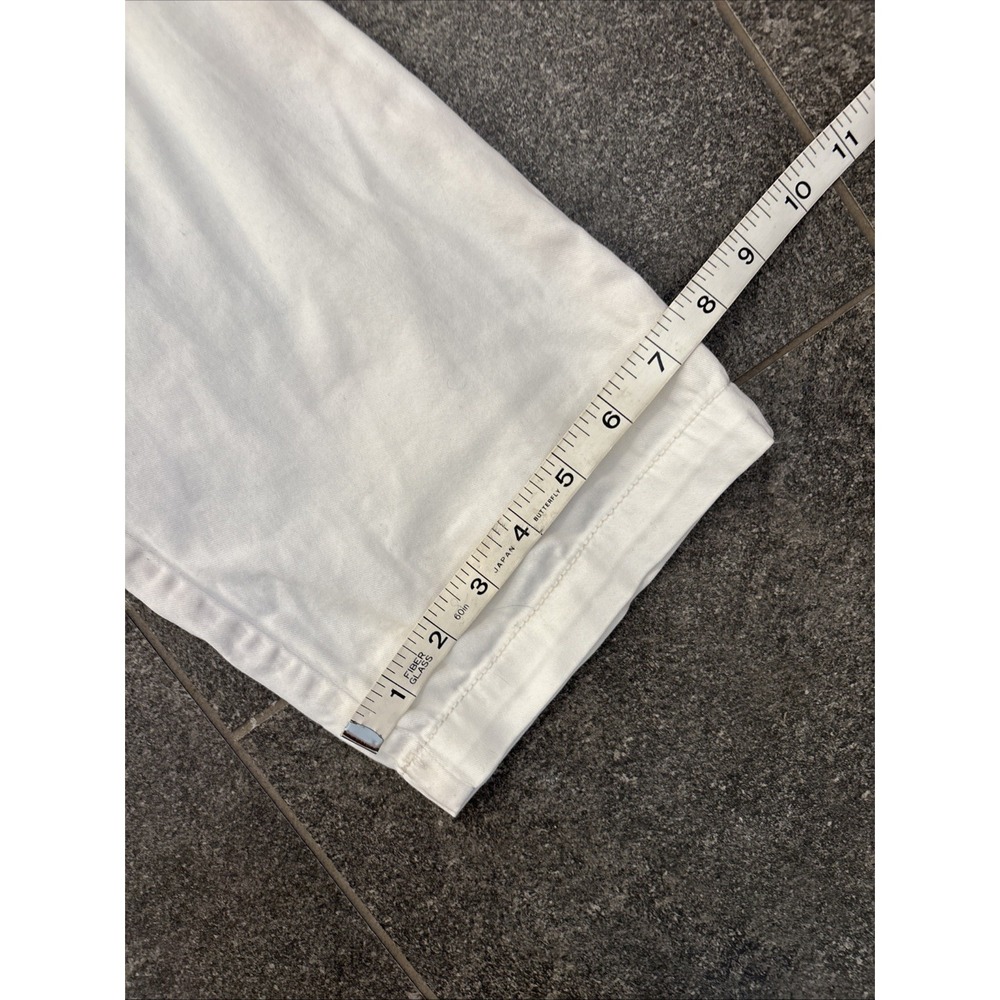 Anthropologie Pilcro Hyphen Stretch Cotton Chinos White  Women's Size 32 - Picture 11 of 16